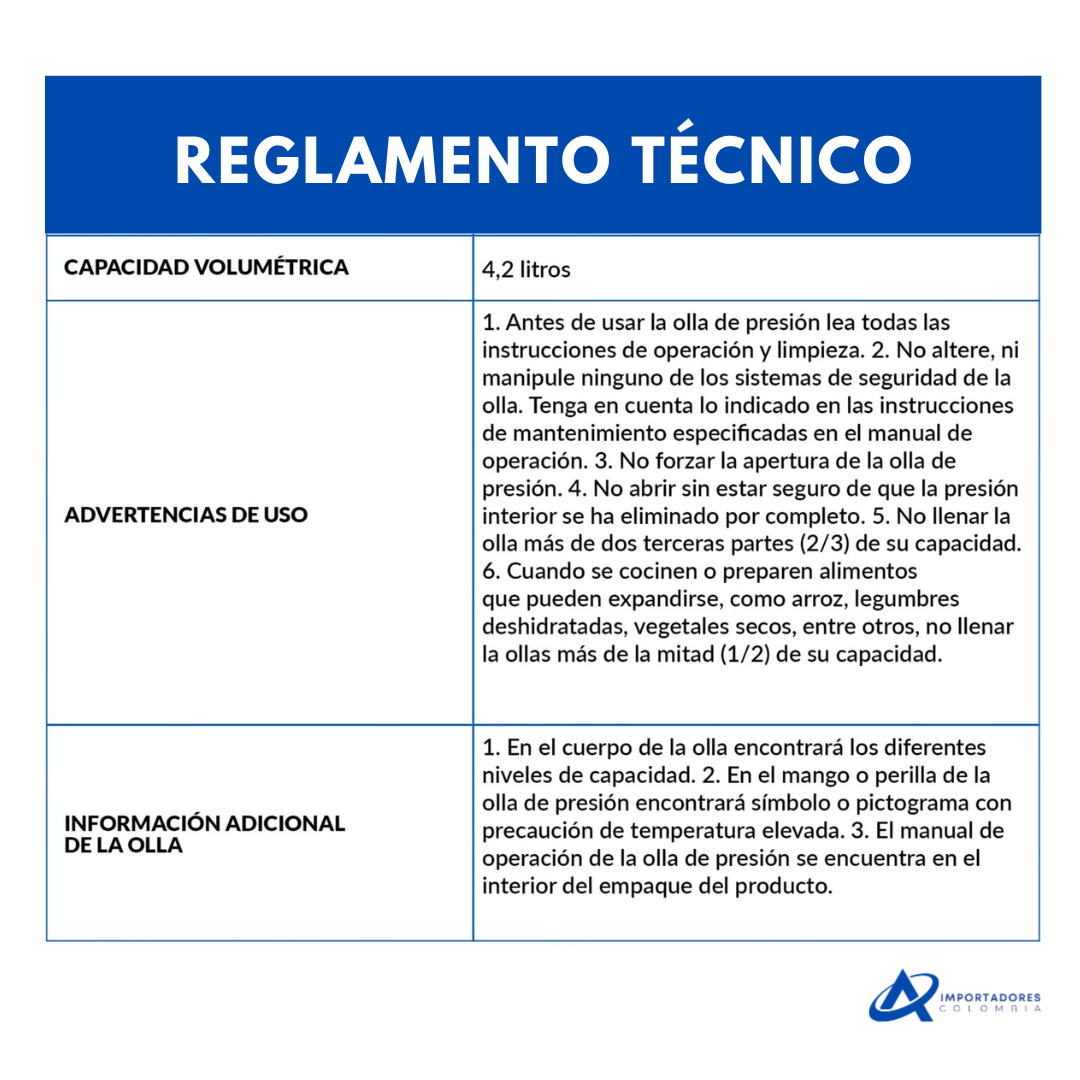 Olla A Presión 4.2 Lts Acero Quirúrgico Schaffhausen