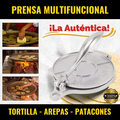 PROMO | Prensa para Tortillas, Arepas y Patacones | Mediana 19 CM